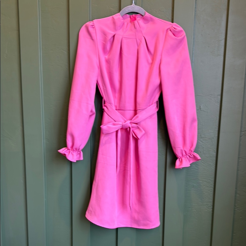 Elegant Pink Midi Dress